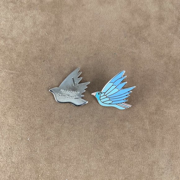 Vintage Rare LAUREL BURCH Earrings Celeste Birds - Picture 4 of 4